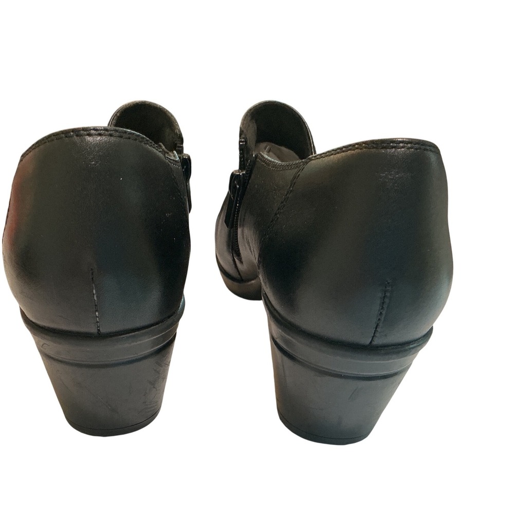 Clarks Collection Adriel Viola Black Leather Ankle Bootie Shoe Women's 10 M - Picture 3 of 9